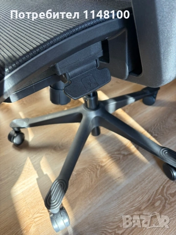 Ергономичен стол BETIM – ЧЕРЕН, снимка 7 - Столове - 53232070