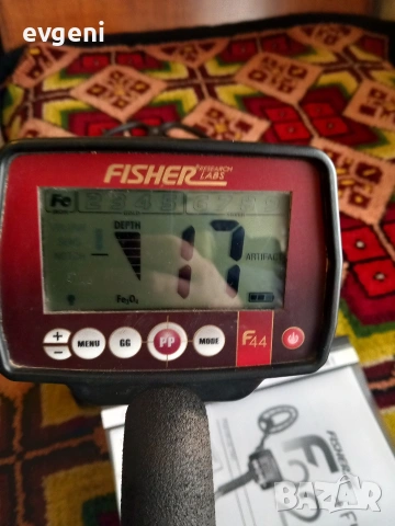 Металдетектор Fiher F44 , снимка 2 - Друга електроника - 54073853