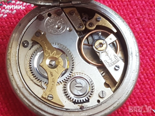 Швейцарски Роскоп джобен часовник CHEMIN DE FER, снимка 4 - Антикварни и старинни предмети - 53936585