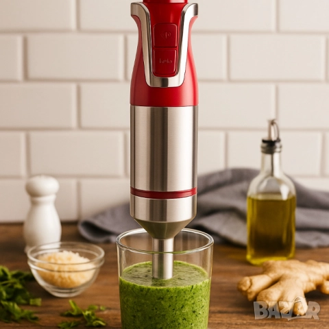 Ръчен пасатор Royalty Line RL-ESTM800, 800W с неръждаема стомана и регулатор на скоростта