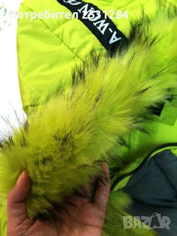 Като нов , Зимен елек, неонов цвят размер М/Л   размер M/L, снимка 6 - Елеци - 52575001