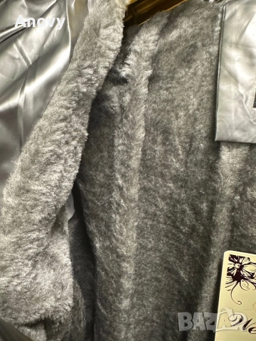 Дамско зимно яке с пух – тъмно сребристо Цена: 75 лв Размери: 3XL – 7XL, снимка 5 - Якета - 52592265
