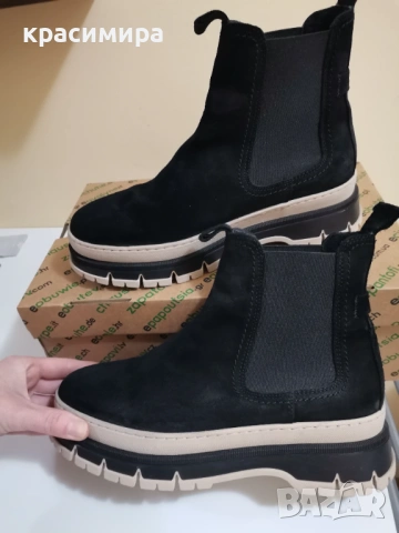 Боти велур Tamaris, снимка 11 - Дамски боти - 52788557