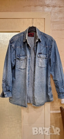 2 броя дънкови ризи,ХЛ и 2ХЛ, снимка 2 - Ризи - 54202348