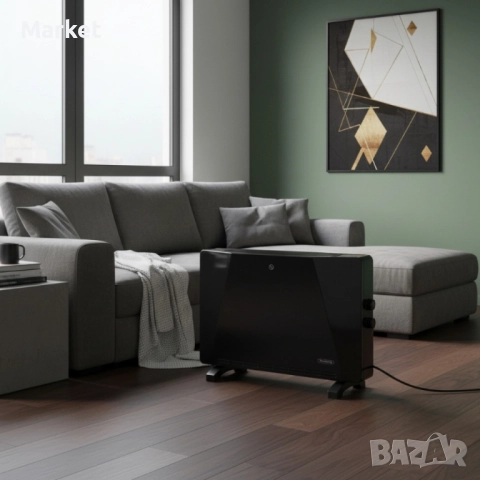 Конвекторен отоплител Rosberg – 2500W, 3 степени, защита от прегряване. Гаранция 24 м., снимка 4 - Отоплителни печки - 51808259