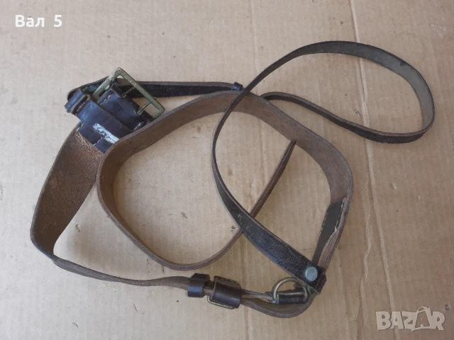 Стар военен строеви офицерски колан с портупей , униформа, снимка 5 - Антикварни и старинни предмети - 50739718