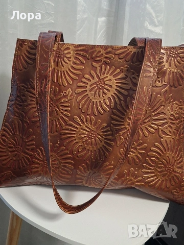 Дамска чанта естествена кожа 