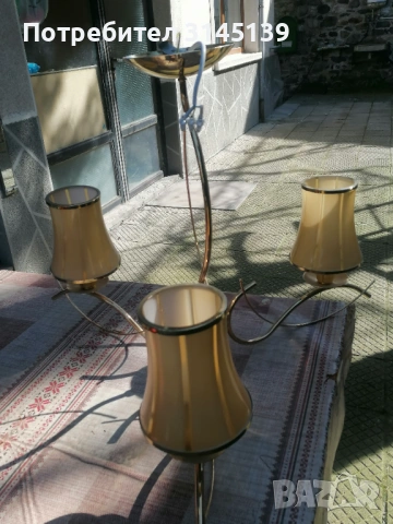 Полилей с 3 лампи, снимка 4 - Полилеи - 53768454