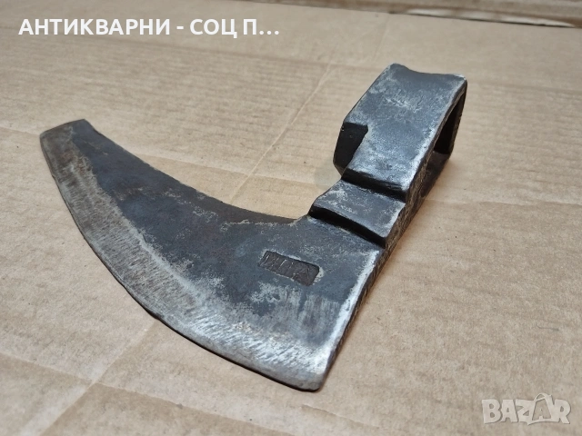 Стара Кована Брадва Кривица 0,8 кг. / НОМЕР 1690., снимка 2 - Антикварни и старинни предмети - 53789175