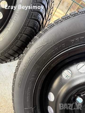 Железни джанти със зимни гуми за oпел корса13 цола, снимка 4 - Гуми и джанти - 52177382