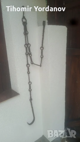 Верига за огнище от ковано желязо., снимка 13 - Антикварни и старинни предмети - 50966177