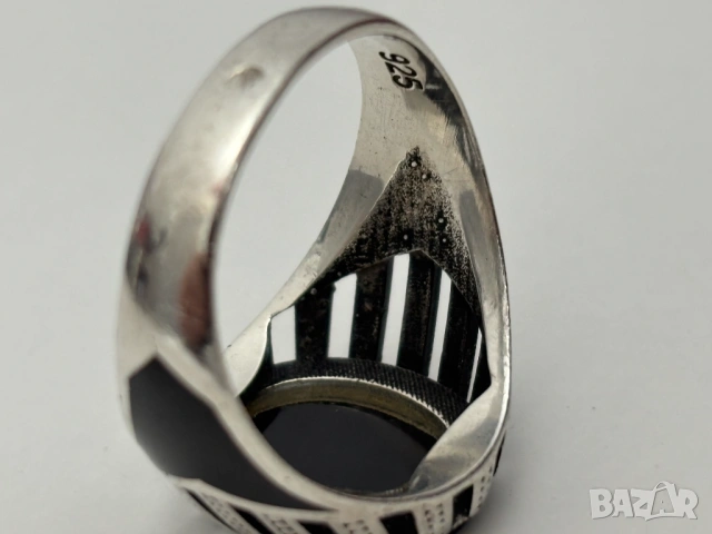 Мъжки Сребърен Пръстен (проба 925)- 6,23 грама, снимка 7 - Пръстени - 53902942