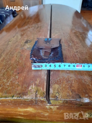 Стара кожена чантичка,табакера за колан, снимка 7 - Други ценни предмети - 53649925