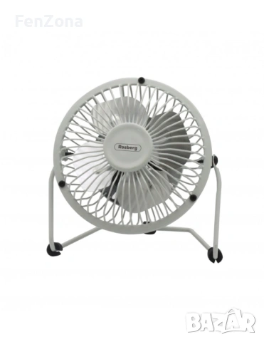 Вентилатор USB Rosberg 2.5W настолен, снимка 5 - Вентилатори - 54066186