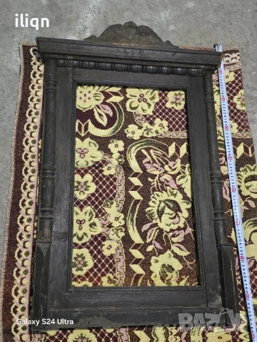 2 броя стари дървени рамки за огледала. Размери на снимките. , снимка 3 - Антикварни и старинни предмети - 53917747