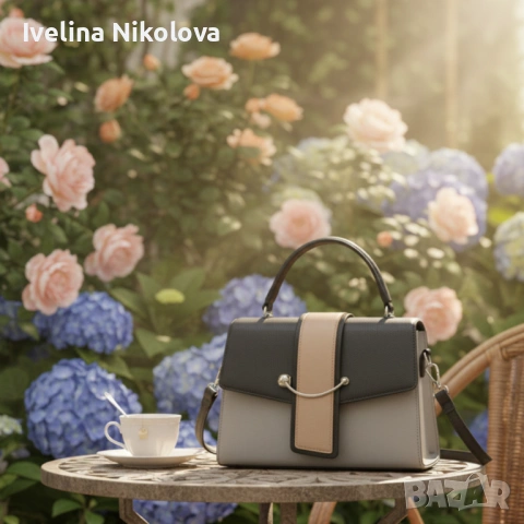 Елегантна дамска чанта в 7 цвята - компактна и стилна за всеки повод, снимка 5 - Чанти - 53656115