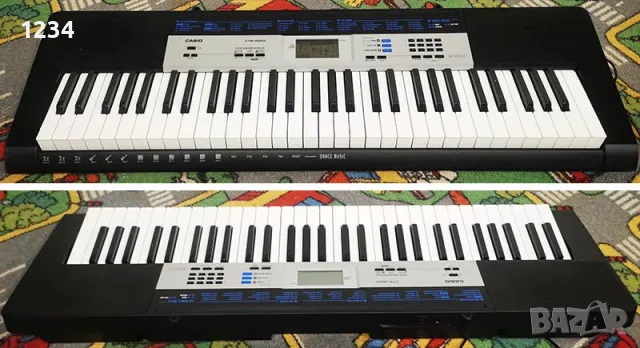 синтезатор клавир CASIO CTK-1550 с 5 октави и плътни клавиши, снимка 1 - Синтезатори - 47248227