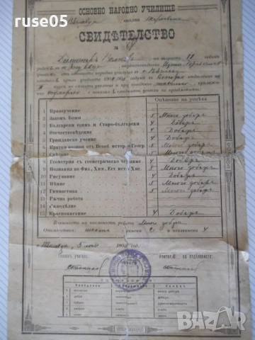 Свидѣтелство № 67, снимка 2 - Колекции - 53936813