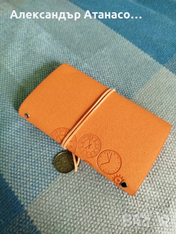 Тетрадка от изкуствена кожа, празни страници, 12x18.6 см, нова, снимка 2 - Ученически пособия, канцеларски материали - 52110554