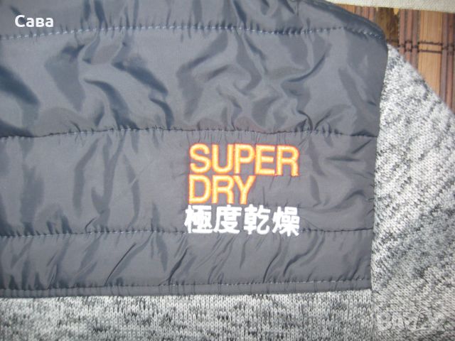 Ватиран суичър SUPERDRY  мъжки,С, снимка 4 - Суичъри - 45241930