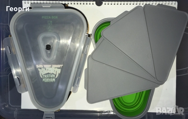 Ново! Teenage Mutant Ninja Turtles Mutant Mayhem TMNT Pizza Box - Кутия с подложки за пица от Италия, снимка 5 - Други - 52793499