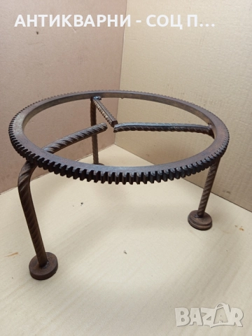 Стар Ръчно Изработен Масивен Саджек Пиростия За Огнище 5кг. , снимка 2 - Антикварни и старинни предмети - 52540016