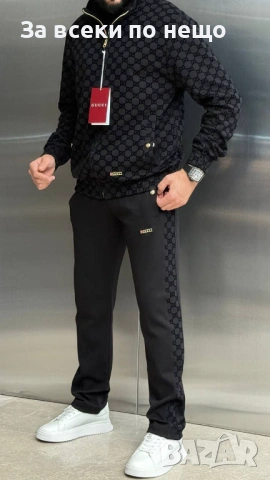 Gucci Мъжки Спортен Комплект🔝Мъжки Спортен Екип Гучи Код A1335, снимка 3 - Спортни дрехи, екипи - 53931505