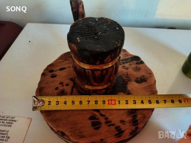 Интересен Много Стар Дървен Свещник, снимка 8 - Антикварни и старинни предмети - 53137145