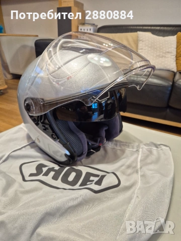 "Open face"  Каска SHOEI J-CRUISE , размер L, 2 броя, снимка 4 - Аксесоари и консумативи - 54092547