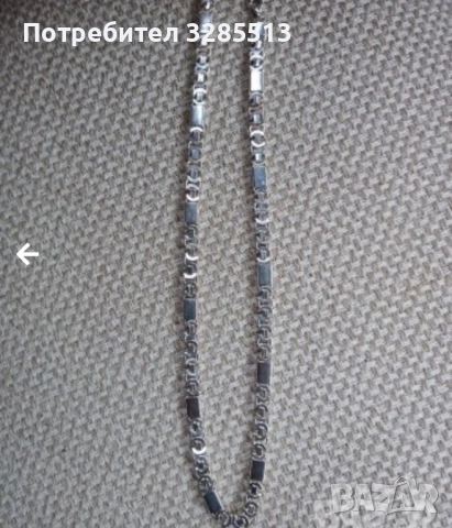 Ланец сребро, снимка 4 - Колиета, медальони, синджири - 52002331