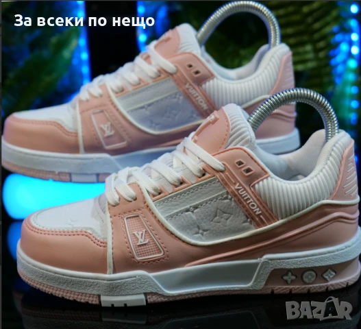 Louis Vuitton Дамски Маратонки👟Дамски Спортни Обувки Цвят Бяло И Розово Код SM-61, снимка 1