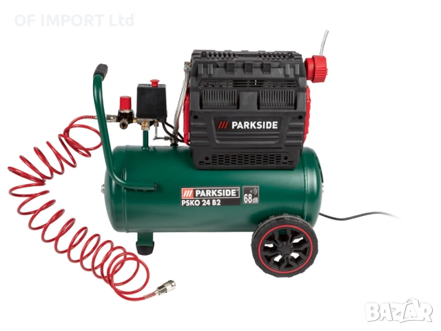Безшумен Компресор PARKSIDE PSKO 24 B2, снимка 5 - Други инструменти - 53280236
