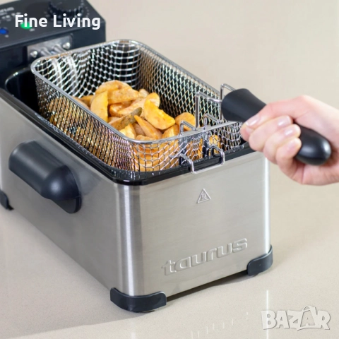 Фритюрник Taurus FRY3 – 2000 W мощност, 3 L капацитет, снимка 6 - Фритюрници - 52129269