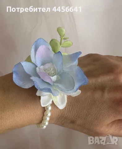 Сватбени бутониери, гривни за шаферки, закичванки, снимка 1