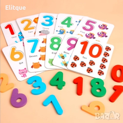 Дървена образователна игра за най-малките на английски език WJ4, снимка 5 - Образователни игри - 52820393