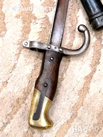 Френски щик нож байонет ГРА GRASS M1874 Waffenfabrik Steyr 1885 гръцка поръчка, снимка 3 - Антикварни и старинни предмети - 54020443