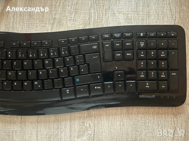 Microsoft Comfort Curve Keyboard 3000 DE Layout Клавиатура Немска подредба *Като нова!, снимка 3 - Клавиатури и мишки - 53358739