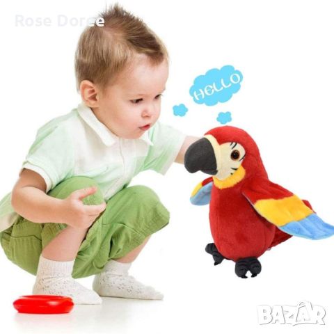 Плюшена играчка говорещ Папагал, снимка 3 - Плюшени играчки - 45509129