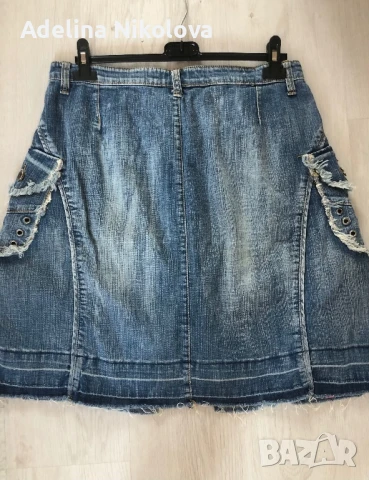 Дънкова пола, снимка 3 - Поли - 51353147