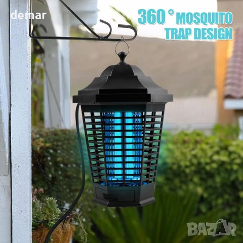 Mosquito Zapper Електрическа лампа за унищожаване на комари,13W 4200V UV лампа без токсични химикали, снимка 5 - Други стоки за дома - 45783994