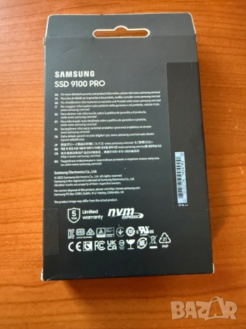 Samsung 9100 Pro 2TB NVMe M.2 (2280), скорост на четене до 14700MB/s, скорост на запис 13400MB/s, снимка 2 - Твърди дискове - 53074856