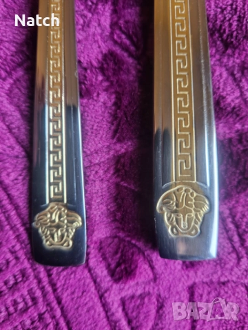 Комплект прибори за хранене за 12 души и метало-керамични кухненски ножове, снимка 7 - Прибори за хранене, готвене и сервиране - 52823677