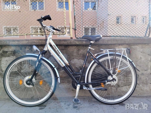 28 цола алуминиев велосипед с 7 скорости усилени капли амортисьори предни като нов , снимка 2 - Велосипеди - 53749967