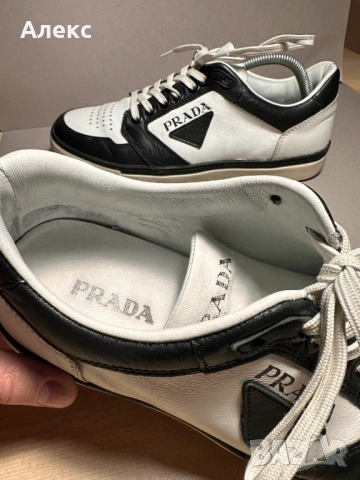Оригинални маратонки Prada кожа – стелка 28 см, снимка 3 - Маратонки - 53953158