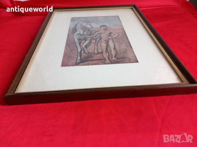 Картина Пабло Пикасо  "Момче с Кон ", снимка 3 - Антикварни и старинни предмети - 45776742