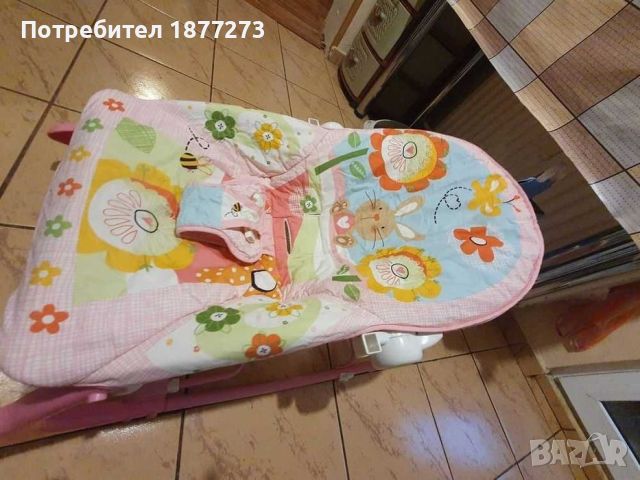 Бебешки шезлонг и люлеещо столче Fisher Price с вибрации, снимка 4 - Други - 45130827