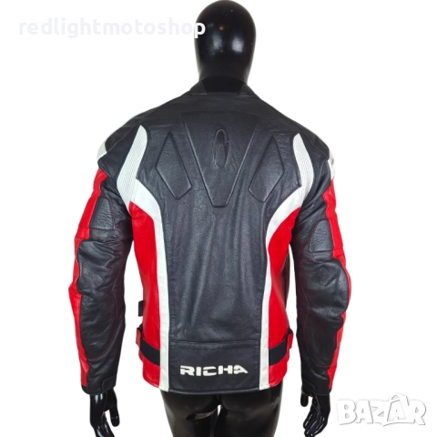 📌 5462 | Richa Мъжко кожено мото яке от естествена кожа – размер 54 – 120 лв, снимка 4 - Аксесоари и консумативи - 52801915