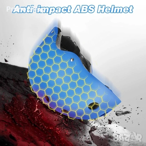 Детска предпазна каска flintronic за велосипед, ролери и скейтборд 8-13 години, снимка 7 - Спортна екипировка - 53776389