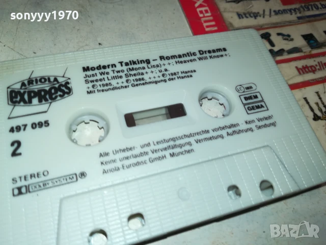 МODERN TALKING-ORIGINAL TAPE 1508251305, снимка 10 - Аудио касети - 51374747