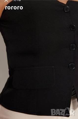 Черно елегантно бюстие, снимка 3 - Корсети, бюстиета, топове - 52569361